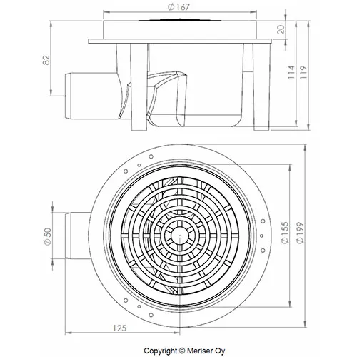 LATTIAKAIVO 50 MATALA MERIKA 204 VAAKA